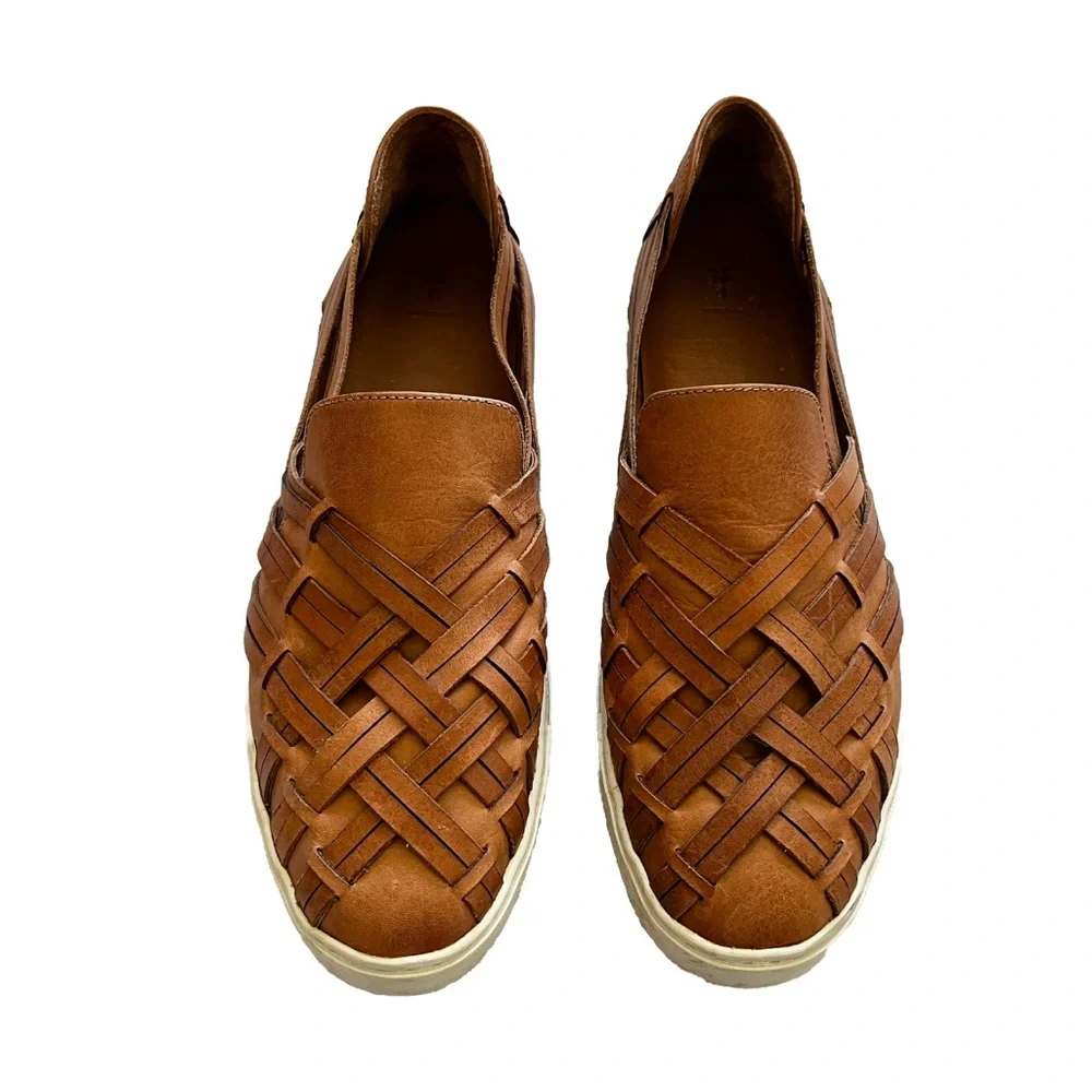 FRYE Leather Slip-On Shoes - Ivy Huarache Size 11M Trendy Stylish Effortless - Picture 2 of 8